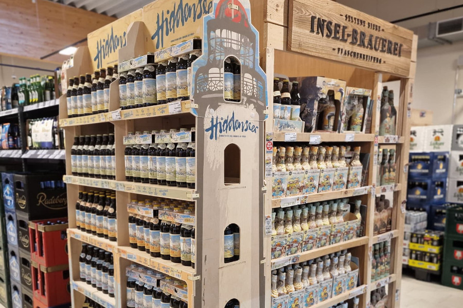 Regionalerpartner Rügner Inselbrauerei Regal im Markt